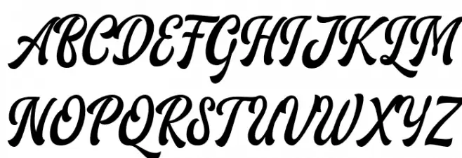 AriesthaScript Schriftart Groß