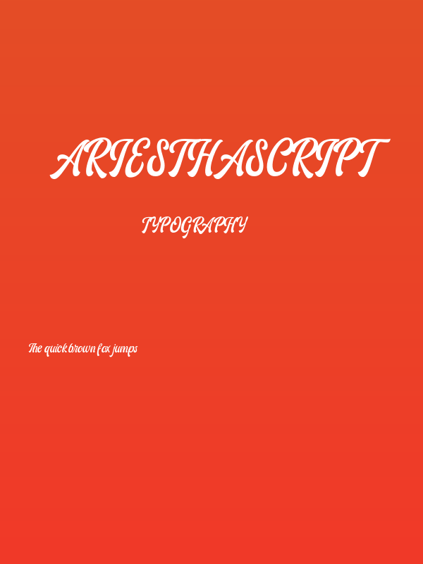 AriesthaScript Poster
