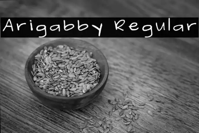 Arigabby Regular Font examples