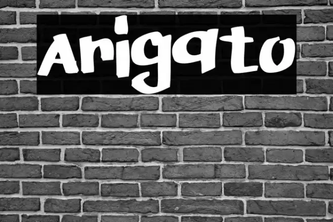 Arigato Font examples