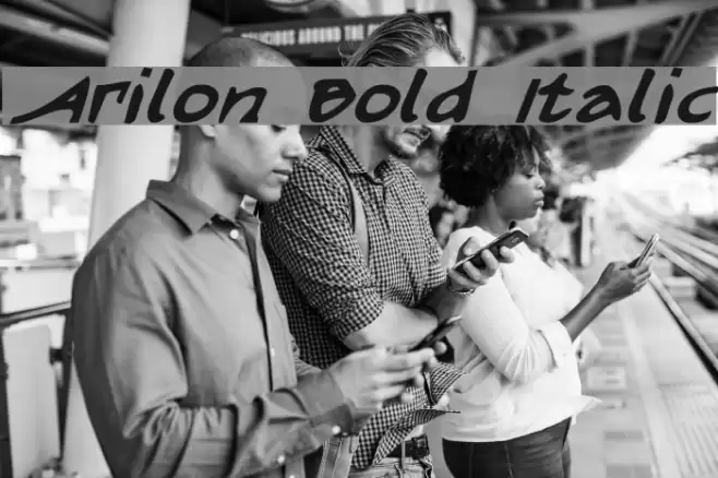 Arilon Bold Italic Font examples