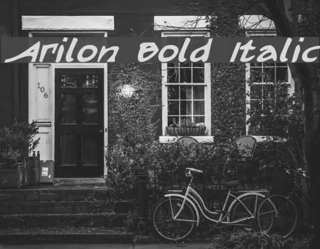 Arilon Bold Italic Font examples