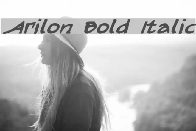 Arilon Bold Italic Font examples