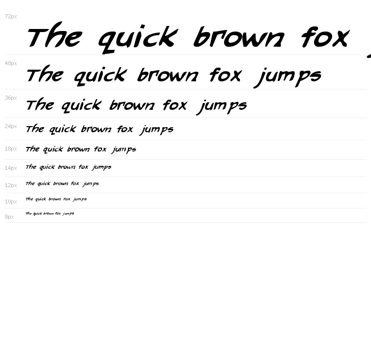 Arilon Bold Italic Waterfall