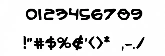 Arilon Bold Font OTHER CHARS