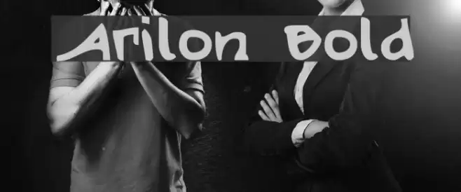 Arilon Bold Font examples