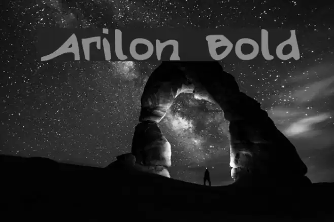 Arilon Bold Font examples
