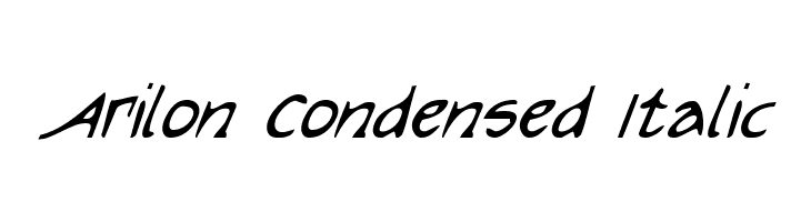 Arilon Condensed Italic  font caratteri gratis