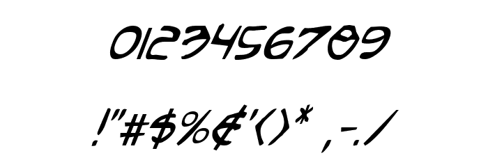 Arilon Condensed Italic Font OTHER CHARS