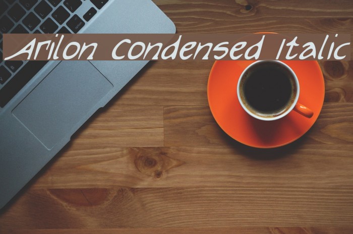 Arilon Condensed Italic Font examples