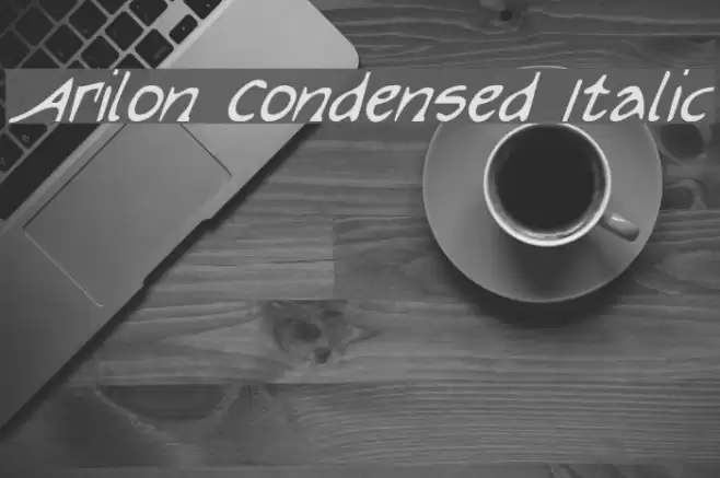 Arilon Condensed Italic خط examples