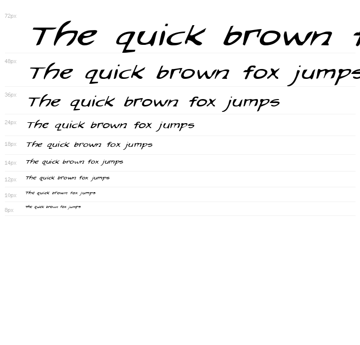 Arilon Expanded Italic Waterfall