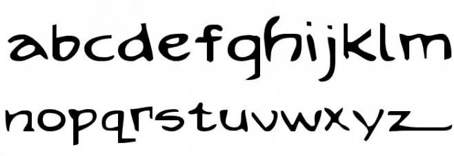 Arilon Expanded Schriftart Kleinbuchstaben