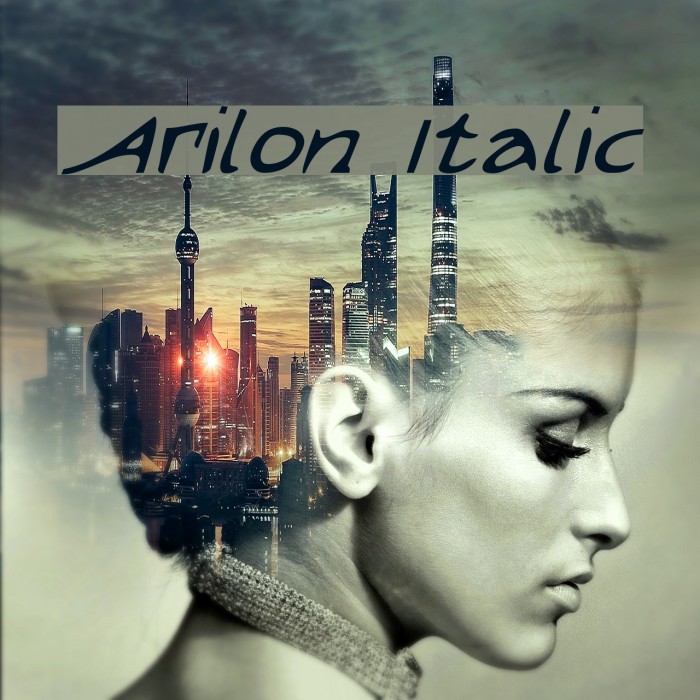 Arilon Italic Font examples