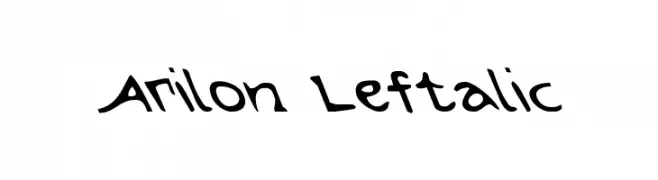 Arilon Leftalic  Frei Schriftart Herunterladen