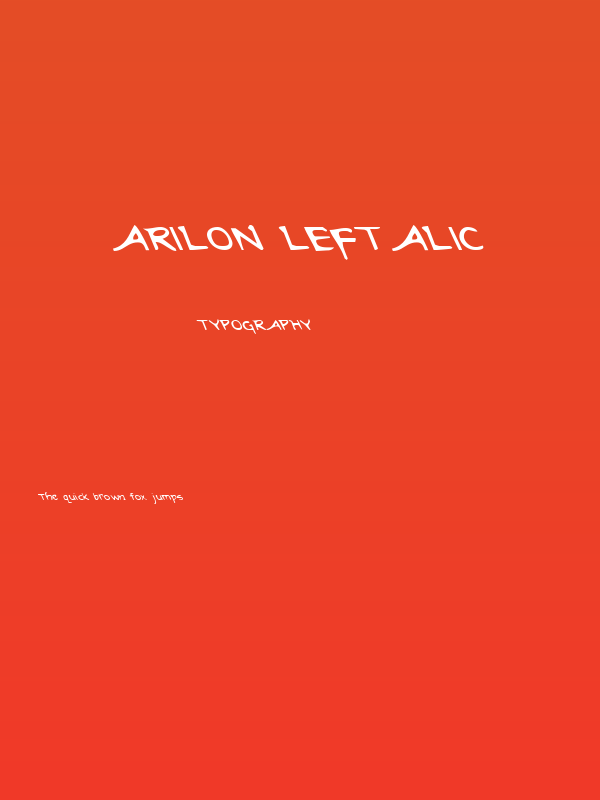 Arilon Leftalic Poster