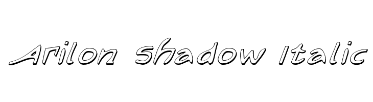 Arilon Shadow Italic Font