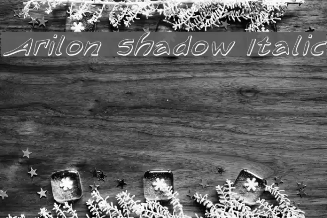 Arilon Shadow Italic Font examples