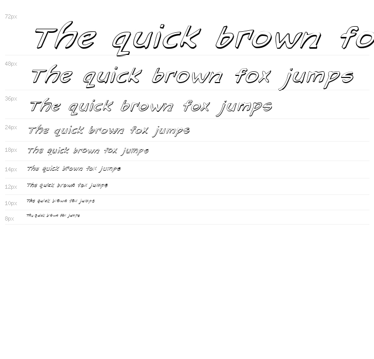 Arilon Shadow Italic Waterfall