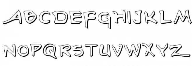 Arilon Shadow Schriftart Groß