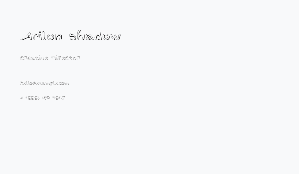 Arilon Shadow Business Card