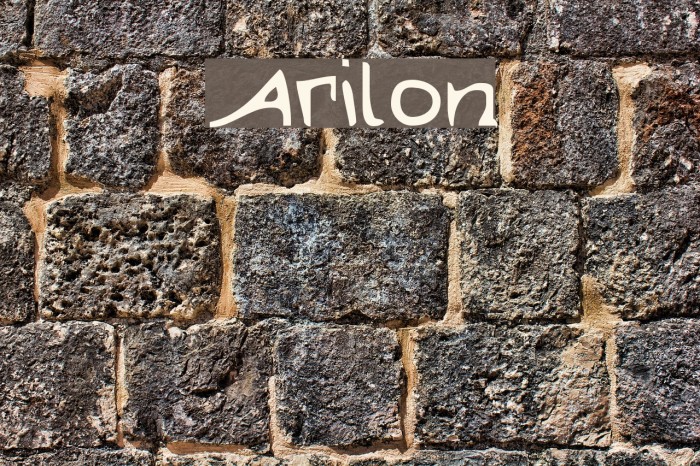 Arilon Font examples