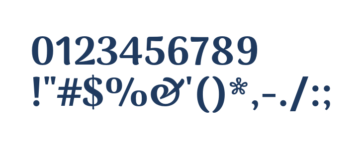 Arima Koshi Bold Other Characters