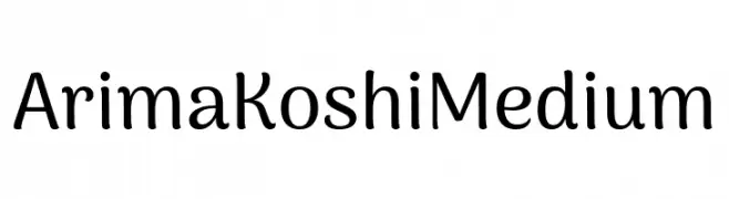 Arima Koshi Medium  baixar fontes gratis