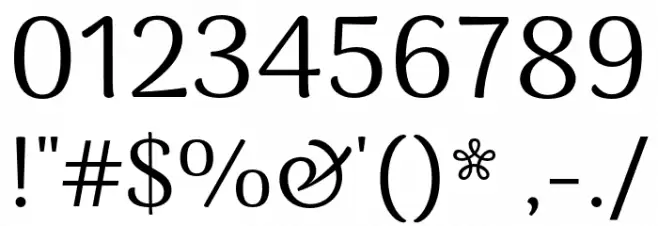 Arima Koshi Regular Font OTHER CHARS