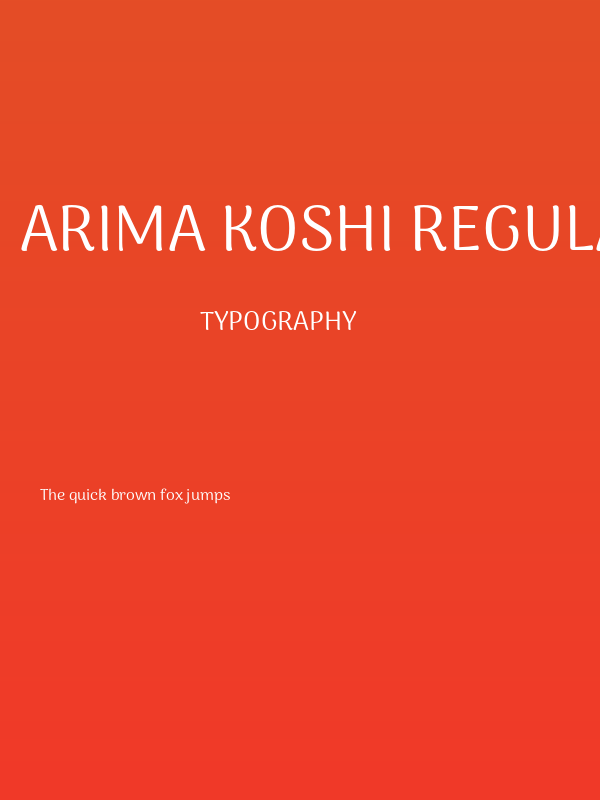 Arima Koshi Regular Poster