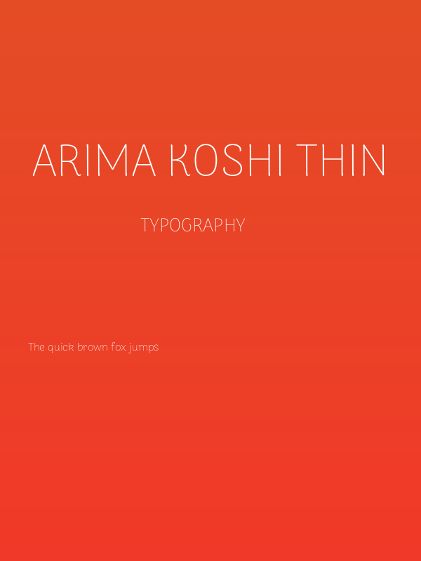 Arima Koshi Thin Poster