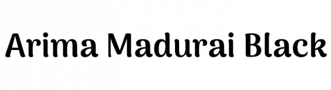 Arima Madurai Black  免费字体下载
