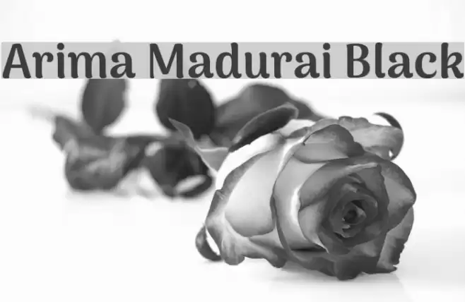 Arima Madurai Black Font examples