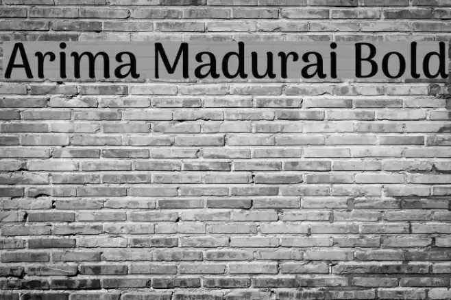 Arima Madurai Bold Font examples