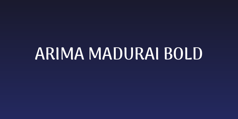 Arima Madurai Bold Social Header