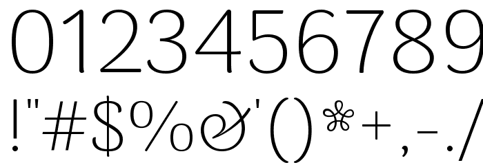Arima Madurai ExtraLight Font OTHER CHARS