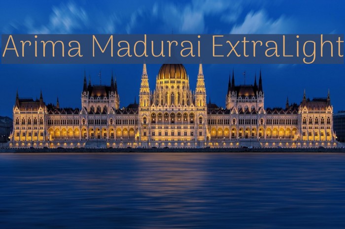 Arima Madurai ExtraLight Font examples
