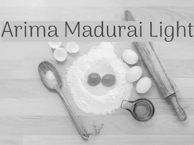 Arima Madurai Light Font examples