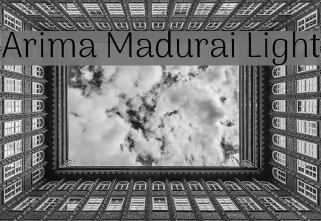 Arima Madurai Light Font examples
