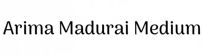 Arima Madurai Medium  免费字体下载