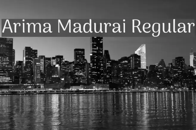 Arima Madurai Regular Font examples