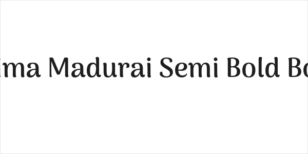 Arima Madurai Semi Bold Bold Logo