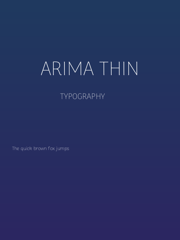 Arima Thin Poster