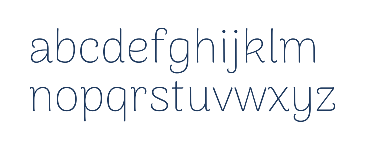 Arima Thin Lowercase