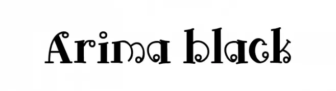Arima black  免费字体下载