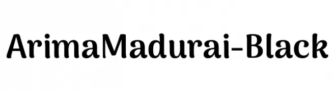 ArimaMadurai-Black  Frei Schriftart Herunterladen