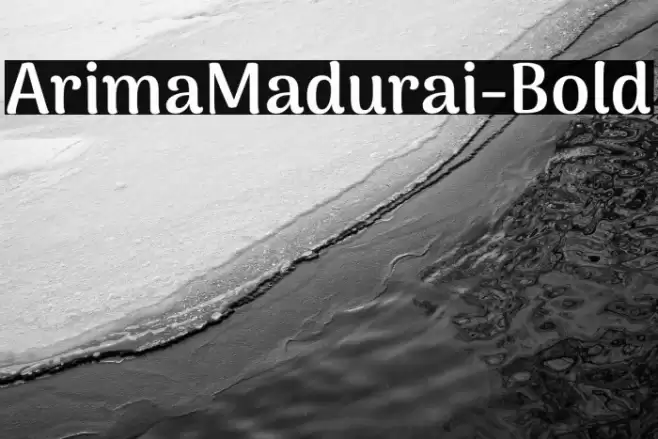 ArimaMadurai-Bold Font examples