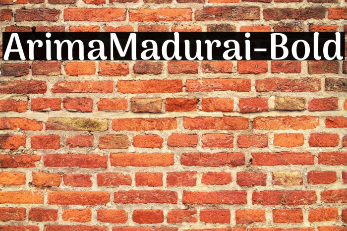 ArimaMadurai-Bold Example 3