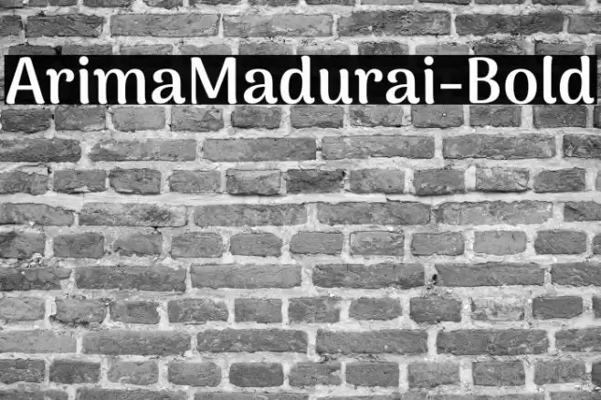 ArimaMadurai-Bold Font examples