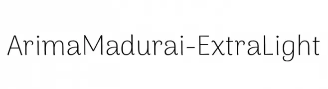 ArimaMadurai-ExtraLight  नि: शुल्क फ़ॉन्ट्स डाउनलोड